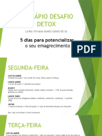 Cardápio Desafio Detox 5 Dias