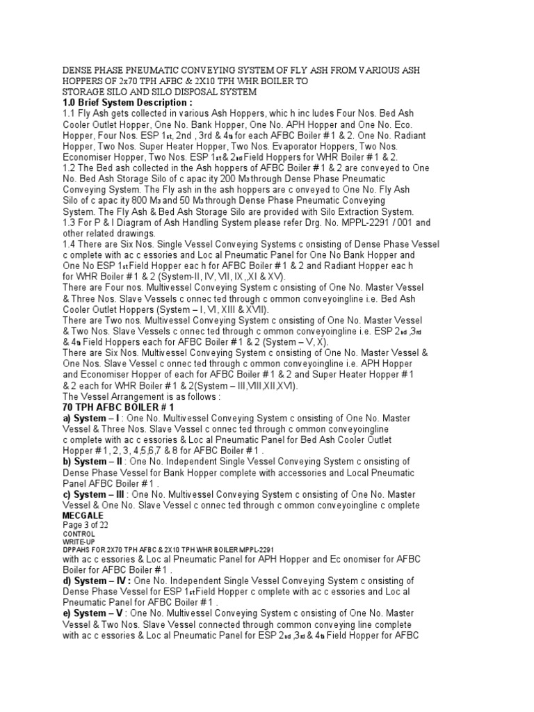 Ash Handling System SOP | PDF | Valve | Switch