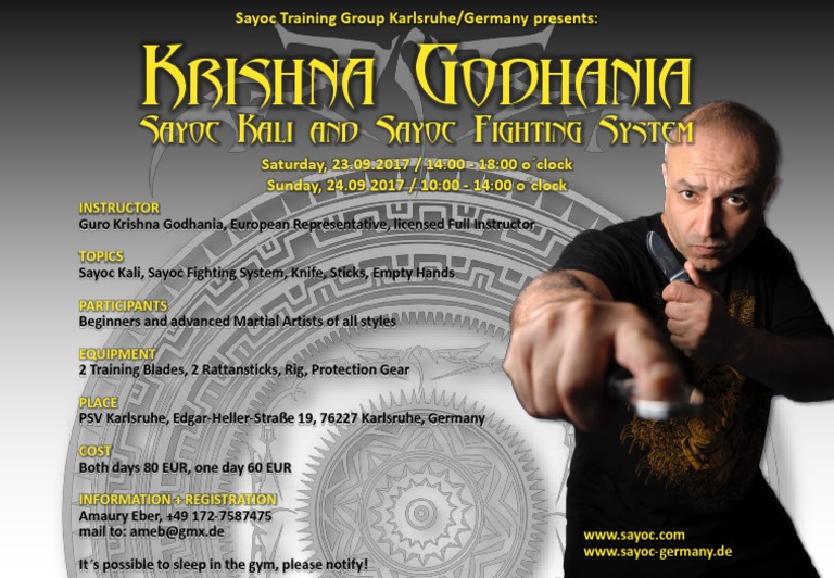 Sayoc Kali Training in Karlsruhe | PDF