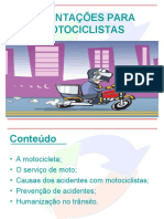 Orientações para motociclistas seguros