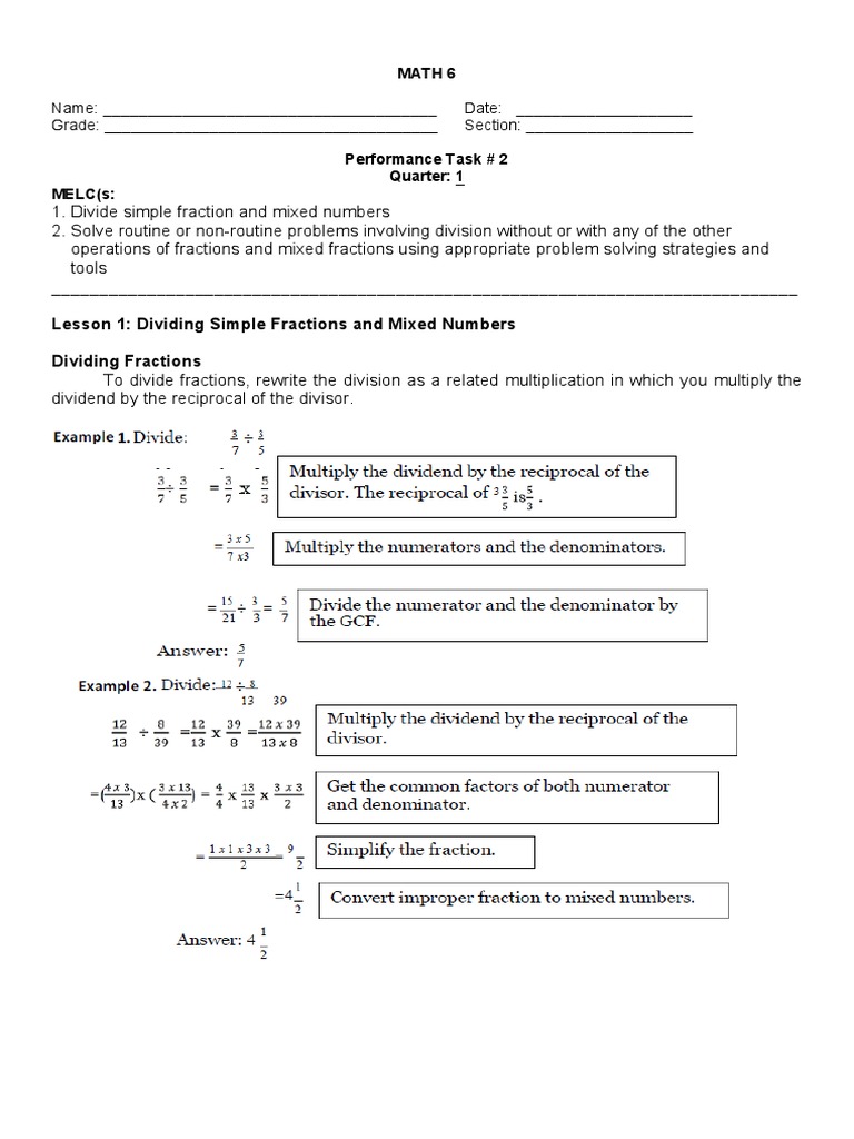 Performance Task SES - Jocelyn U. Villaverde - Grade 6 - 2nd PT - San ...