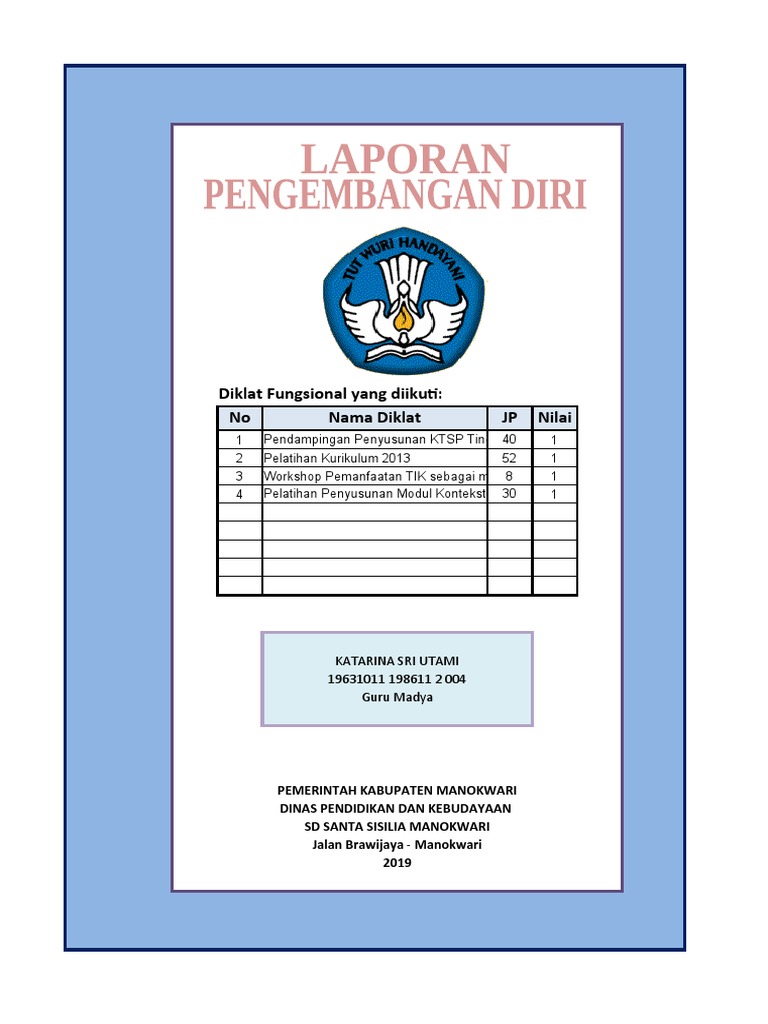 Pengembangan Diri Guru SD Santa Sisilia | PDF | Karier & Perkembangan