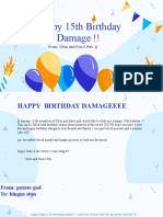 Happy Birthday Damageeee