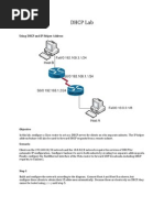 DHCP Lab: Using DHCP and IP Helper Address