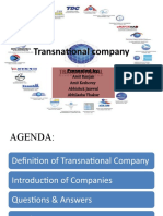 Transnational Company: Presented By: Amit Ranjan Amit Keshorey Abhishek Jaiswal Abhilasha Thakur