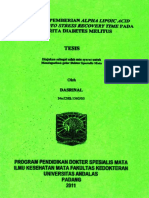 Efektifitas Pemberian Alpha Lipoic Acid Terhadap Photo Stress Recovery Time Pada Penderita Diabetes Melitus