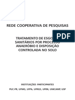 Prosab - Tratamento de Esgotos Sanitários Por Processo Anaeróbio e Disposição Controlada No Solo