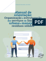 FNS - Manual de Orientação - Organização e Estruturação Dos Serviços de Limpeza Urbana e Manejo de Resíduos Sólidos