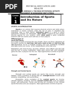 Introduction of Sports and Its Nature: Lesso N