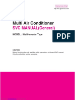 Multi Air Conditioner: SVC MANUAL (General)