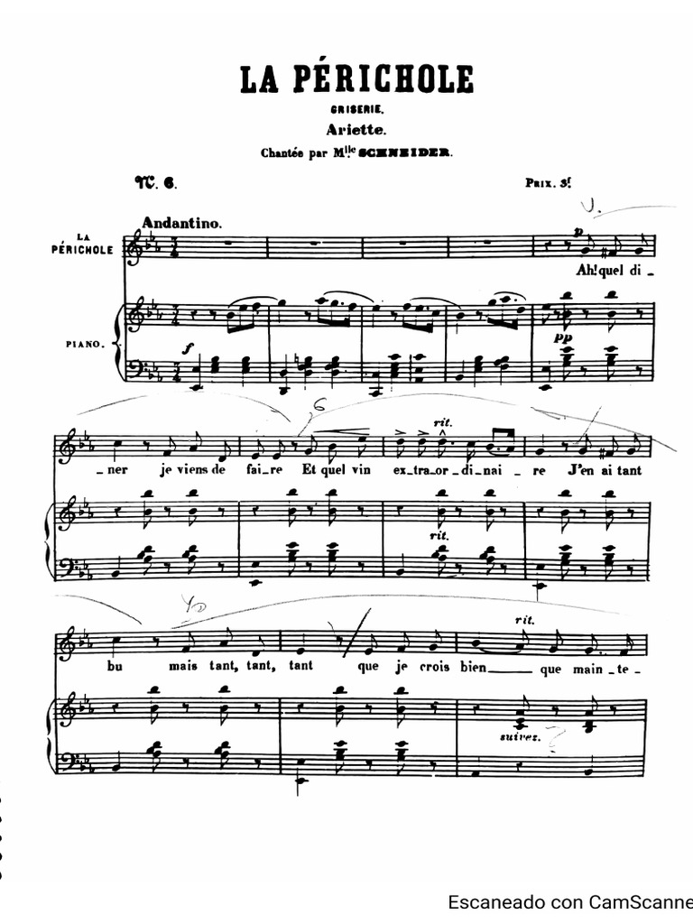 Offenbach - La Périchole - Griserie | PDF
