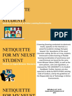 Online Netiquette (Ethics)