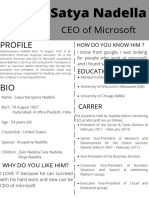 CEO of Microsoft: Satya Nadella