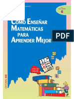 Cómo Enseñar Matemáticas para Aprender Mejor Ciudad de Las Ciencias Spanish Edition - Vicente Bermejo Fernández - 008395