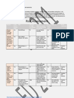 Risk Assessment: Designated Areas Campus, Classroom and Laboratory