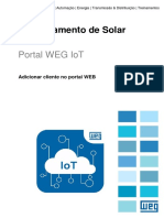 Portal WEG IoT: Adicionar cliente em planta solar