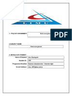 Title of Assignment Bank Management