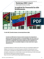 La independencia  judicial de Venezuelaoticias ONU