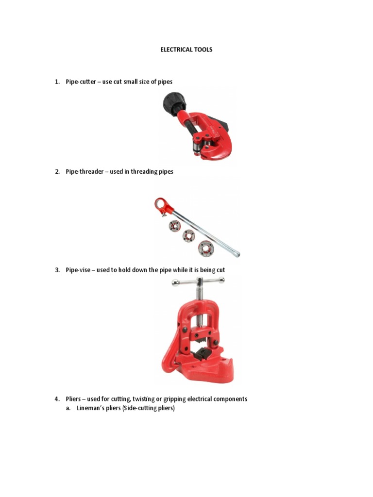 Essential Electrical Tools Guide | PDF | Science & Mathematics