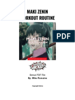 Maki Zenin Workout PDF