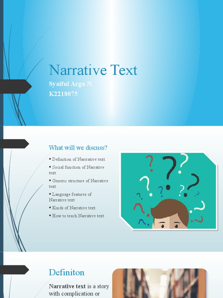 Understanding Narrative Texts | PDF | Traditional Stories | Narrative