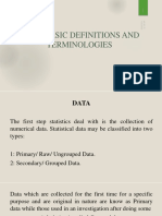 Basic Data Definitions