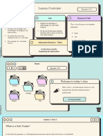 Lesson Overview: Objectives Resources Used Aim