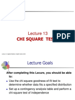 Lecture 13 - Applied Statistics - Third Year - English Section