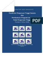 3. Buku Persyaratan Dan Prosedur Pendirian PTS Dan Pembukaan Prodi Periode 4 Tahun 2018