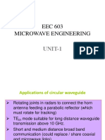 EEC 603 Microwave Engineering: UNIT-1