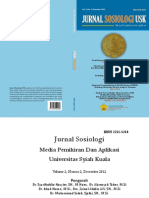 Jurnal Sosiologi Media Pemikiran Dan Aplikasi Universitas Syiah Kuala Vol. 2