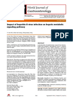 Impact of Hepatitis B Virus Infection On Hepatic Metabolic Signaling Pathway