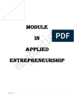 IN Applied Entrepreneurship