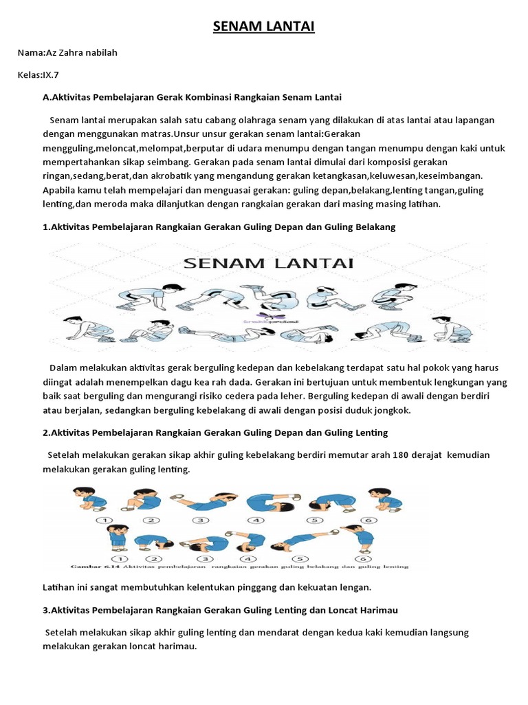 Rangkaian gerak roll depan pada senam lantai adalah