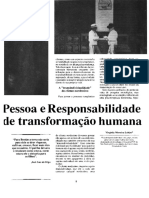 Psicoterapia Centrada Na Pessoa e Responsabilidade Existencial-Possibilidade de Transformação Humana