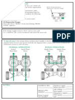 Manual Regeneration: Shut-Off Water Bypass Operation