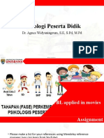 Psikologi Peserta Didik: Dr. Agnes Widyaningrum, S.E, S.PD, M.PD