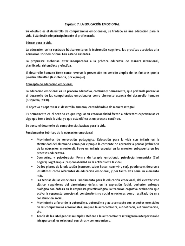 Educación Emocional en el Aula | PDF | Las emociones | Inteligencia ...