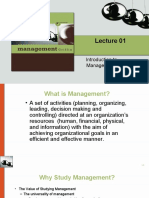 Lecture 01 Introduction To Management