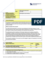 UF0108N FDSC Nursing Associate Course Specification