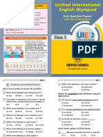 Class 3 UIEO PQP 10-Papers 2019-20