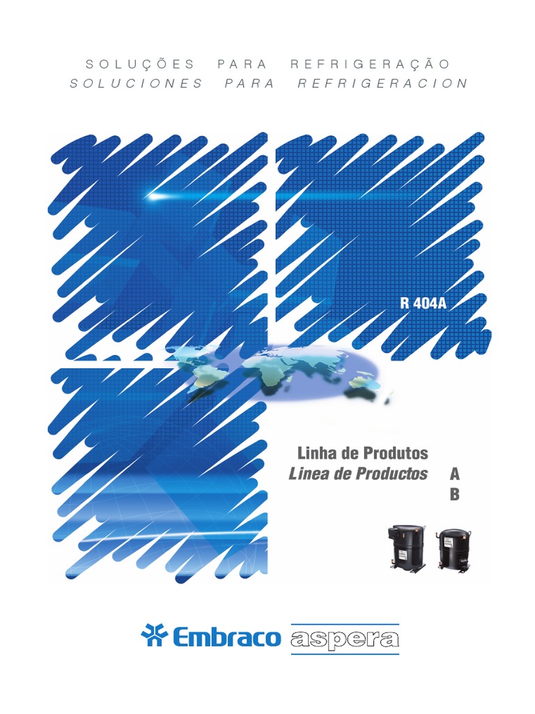 Compressores Embraco para R404A | PDF | Mecânica de continuidade | Gases