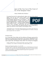 (MIENKOWSKA-NORKIENE) The Political Impact of The Case Law of The Court of Justice of The Europeanunion