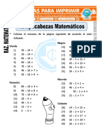 Colorea el mosaico de acuerdo al color indicado matemáticas primaria