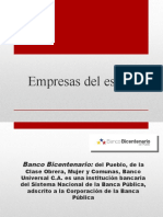 Empresas Del Estado, Ejemplos