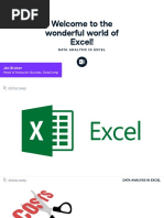 A Comprehensive Guide On Microsoft Excel For Data Analysis | PDF | Data ...