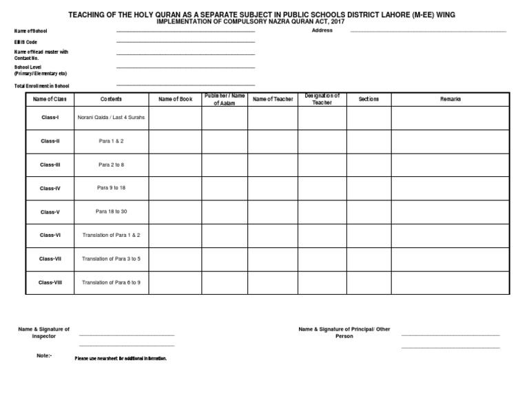 Print On A4 Proforma-1 For Public Schools-Booklet | PDF