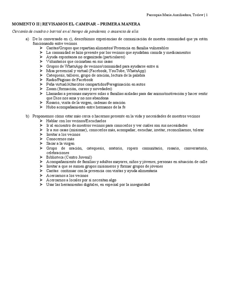 Comunidad y Fe en Tiempos de Pandemia | PDF | Oración | Misa (liturgia)