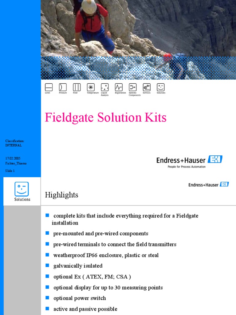 Fieldgate Solution Kits: Classification: Internal | PDF | Computers