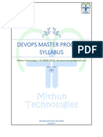 DevOps Master Program - Syllabus - Mithun Technologies - 2021